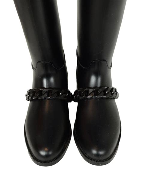 givenchy eva chain rubber boots